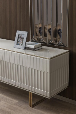 Suite Buffet Miroir Commode Armoire Armoire Designer Armoires de Luxe Ensembles de Tiroirs
