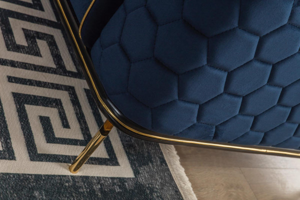 Canapé trois places Canapés luxueux trois places Salon design moderne Tissu textile