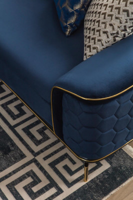 Canapé trois places Canapés luxueux trois places Salon design moderne Tissu textile