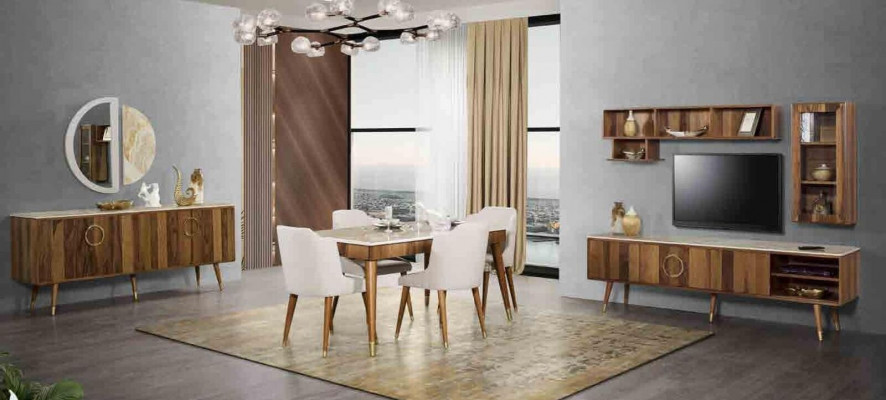 Sideboard Commode Buffets Mobilier Hôtel Nouveau Design Consoles de Luxe Table Console