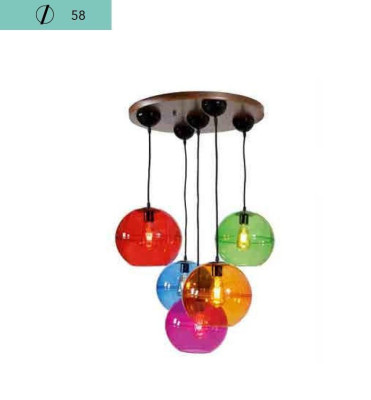 Luminaire de design Plafonnier Lampes modernes Argent Applique murale Lustre Coloré Lustre