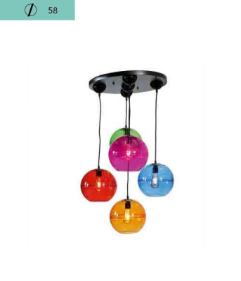 Luminaire design Lustre Lustres Plafonniers Moderne Argent Applique Murale Lustre Coloré