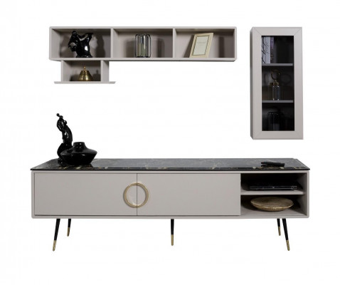 Style TV armoire italienne Buffet Enfilade Bas Armoire Mobilier de Luxe Commode 205 cm
