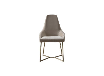 Fauteuil Chaise de salle à manger Luxe Beige Fauteuil Chaises Design Moderne Meubles