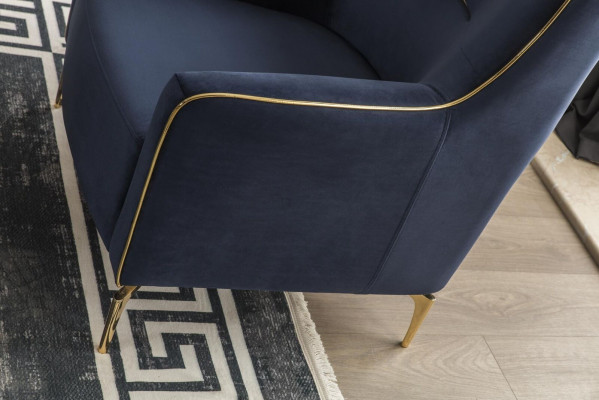Fauteuil individuel 1 place Fauteuil club Tissu Chaise moderne Mobilier de salon Textile
