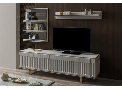 Meuble TV de luxe Salon Meuble TV Buffet Sideboard Commode Unité murale Moderne Nouveau