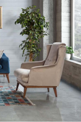 Ensemble de canapés 3+3+1 Fauteuil Canapé trois places Ensemble en textile