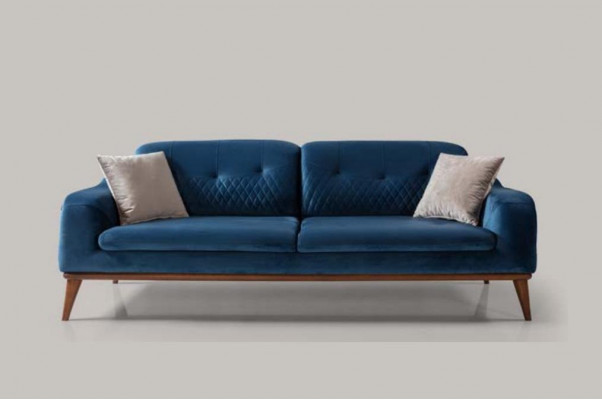 Ensemble de canapés 3+3+1 Fauteuil Canapé trois places Ensemble en textile