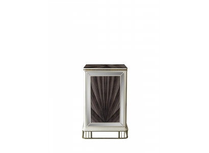 Commode en métal doré Mobilier de chambre à coucher Design élégant Style Luxe Moderne nouveau