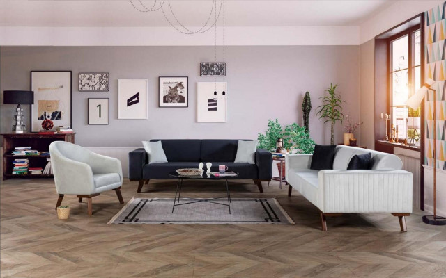 Créateur de tissus d'ameublement Rembourrage 1 place Bois Siège Tissu Canapé Fauteuil neuf Moderne
