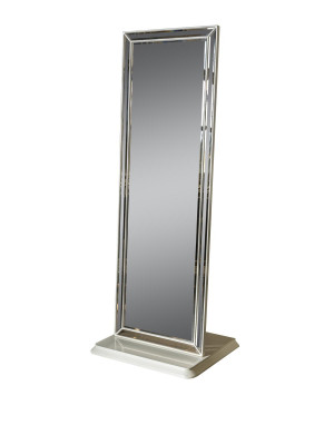 Miroir Gris Design Élégant Style Luxe Moderne Salon Nouveau Meuble Métallique