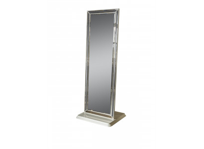 Miroir Gris Design Élégant Style Luxe Moderne Salon Nouveau Meuble Métallique