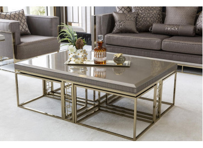 Table basse Marron Belles tables Salon Élégant Design de table Meubles de luxe nouveau