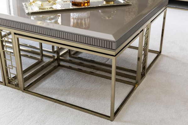 Table basse Marron Belles tables Salon Élégant Design de table Meubles de luxe nouveau