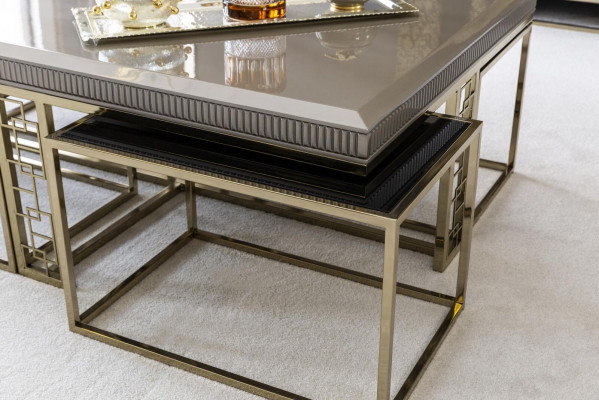 Table basse Marron Belles tables Salon Élégant Design de table Meubles de luxe nouveau
