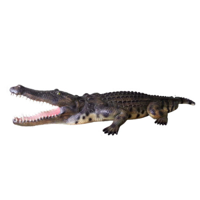 Décoration de jardin en forme de crocodile statue grandeur nature sculpture 320cm statues figure