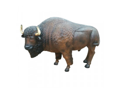 Statue de décoration grandeur nature Bison Sculpture Statues Décoratives de Jardin 90cm nouveau
