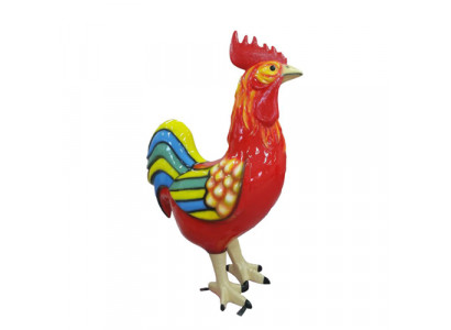 Coq vie taille figure décoration statues sculpture jardin décoratives chiffres 180cm nouveau