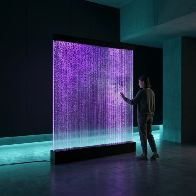 Panneau mural partition mur d'eau LED mur d'eau design décoratif illuminé