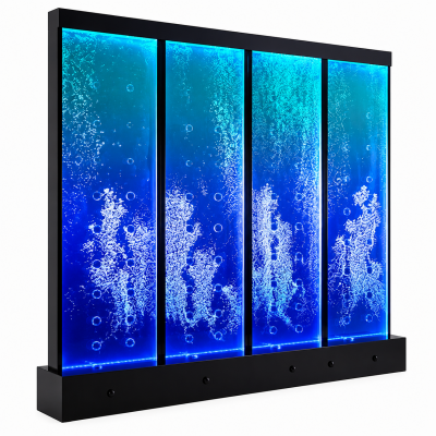 Mur de l'eau moderne avec éclairage LED décoratif