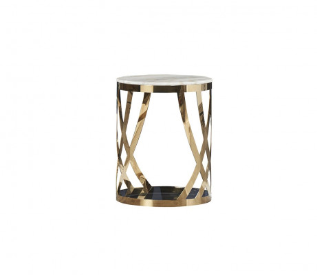 Table d'appoint Tables basses Table basse Canapé en acier inoxydable Table en pierre Tables de luxe