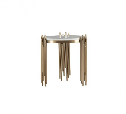 Luxueux gris avec des éléments d'or ensemble de salon Art Nouveau 3+2+1