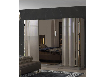 Armoire Armoire en bois Armoire Chambre Armoires de luxe Marron