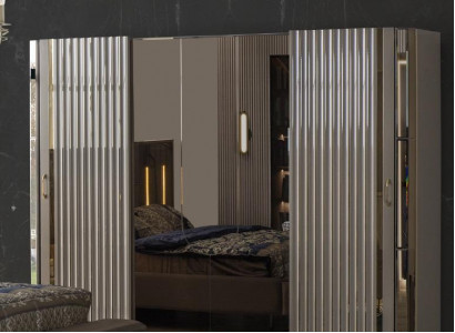 Armoire Armoire en bois Armoire Chambre Armoires de luxe Marron