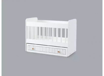 Lit de bébé Lit pour enfants Ensemble de lit tiroir Blanc de style pour la chambre d'enfant