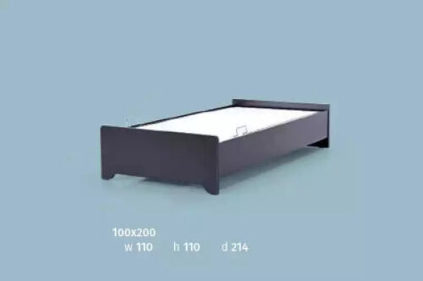 Lits design Lit pour enfants Lit de jeunesse meubles en bois avec matelas doux 100x200cm