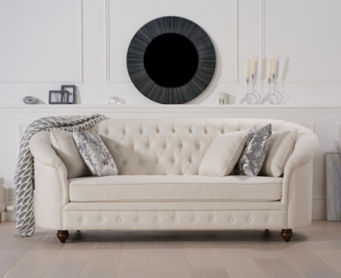 Canapé Royal Beige - Mobilier de luxe Chesterfield Design d'ameublement