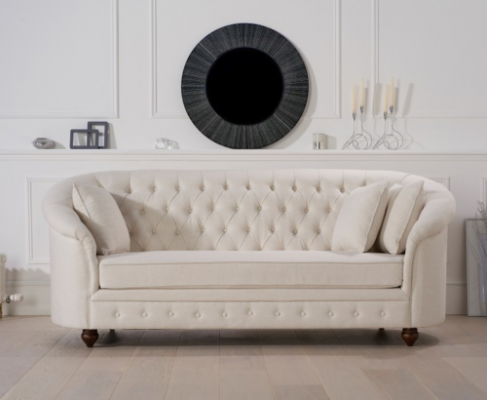 Canapé Royal Beige - Mobilier de luxe Chesterfield Design d'ameublement