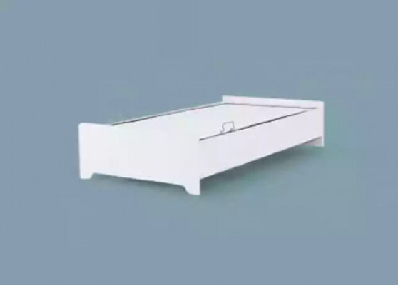 Lit pour enfants blanc de jeunesse Design moderne de lit pour enfants Chambre d'enfants