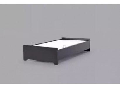Lits de designer Lit d'enfant Lit de jeunesse noir moderne 100x200cm