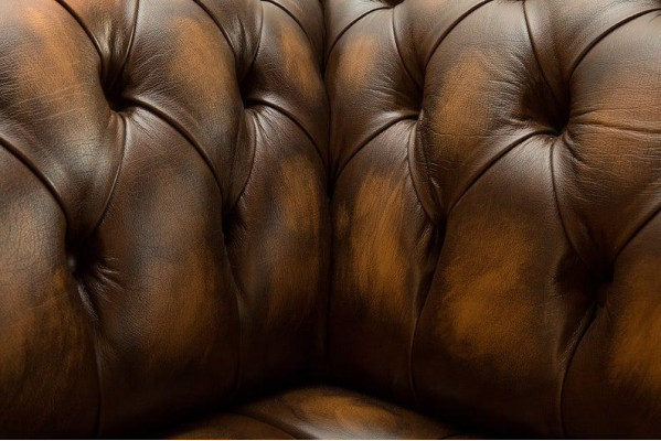 Chesterfield canapé en cuir 1 place canapé rembourré design luxe canapé neuf