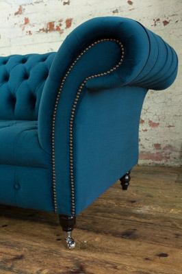 Fauteuil Chesterfield Canapé de télévision 1 place Sofa en textile Tissu Canapés Coussin 131