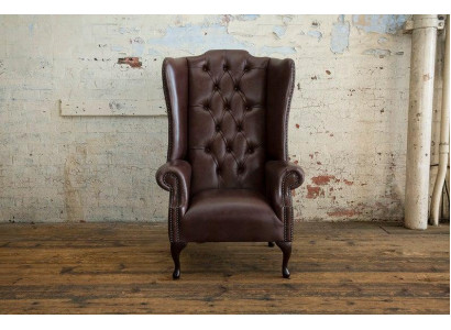 Chesterfield fauteuil à oreilles canapés tapissés fauteuil classique de classe premium #130