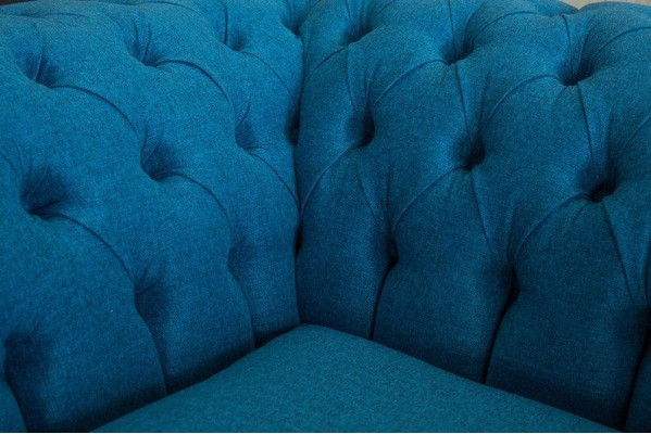 Canapé Design Chesterfield Fauteuil Sofa Tissu Coussin Canapés Sièges Fauteuil Oreilles