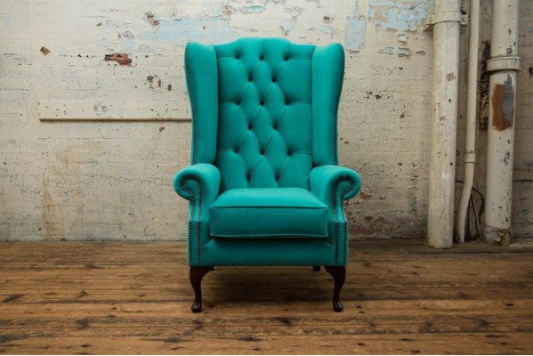 Chesterfield fauteuil à oreilles Canapés rembourrés Fauteuil classique de classe supérieure #201