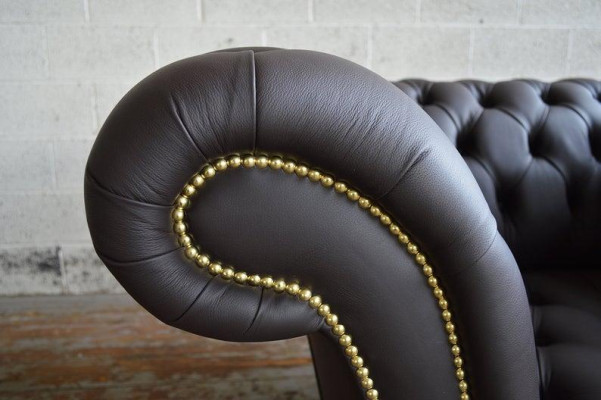 Fauteuil design Chesterfield canapé en tissu de luxe 1 place #211
