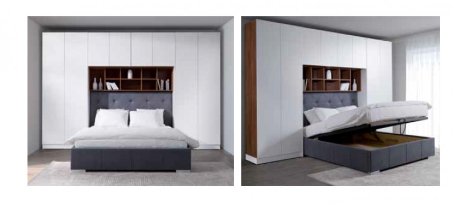 Armoire Lit Lits Placard Rembourrage Armoires Garde-robe Chambre à coucher neuf