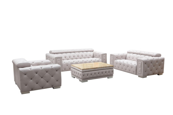 Canapé ensemble garniture rembourrage cuir design Chesterfield ensemble de canapé 3+2 sièges neuf