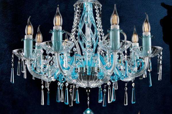 Bohemia Lustre Suspendue Plafond Chandelier Lampe Cristal Lampes Lumières