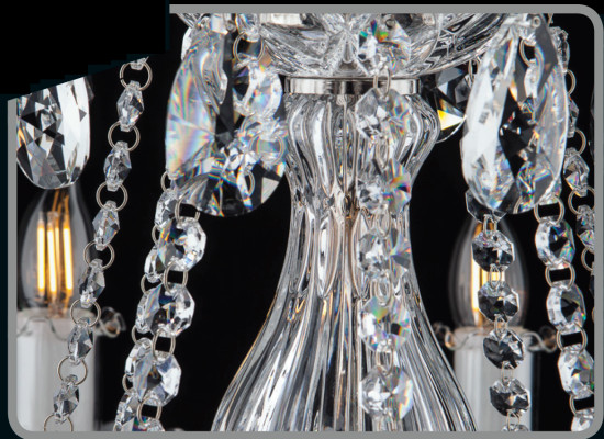 Lustre en cristal de Bohême Plafond Lampe Luminaire Lampes Plafonniers Lustre Chandelier