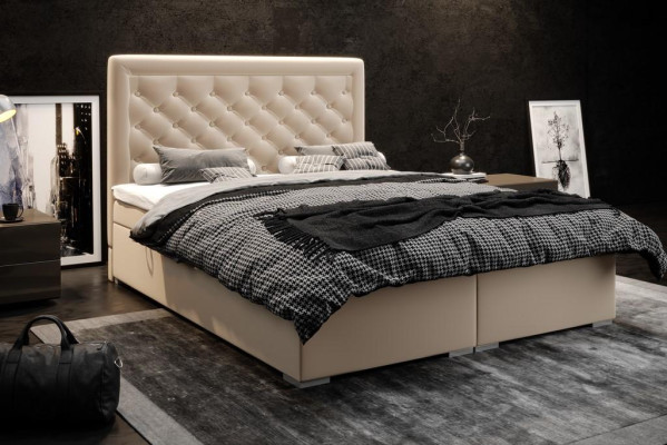 Chesterfield lit à sommier tapissier hôtel double luxe lits rembourrés caisse fonction