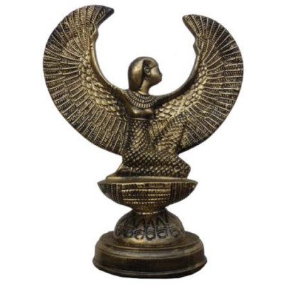 Sculpture d'Égypte Déesse Isis Figurine Statue Figurines Statues Style Antique 38cm Neuf