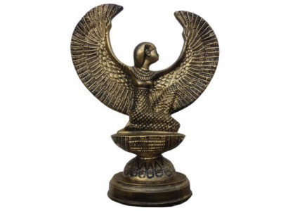 Sculpture d'Égypte Déesse Isis Figurine Statue Figurines Statues Style Antique 38cm Neuf