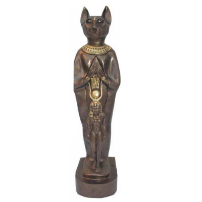 Sculpture Égypte Déesse Chat Bastet Statues Statue Égyptienne Figures Pharaon