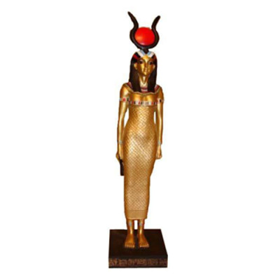 Sculpture Égypte Déesse Isis Figurine Statue Figures Statues Style Antique 33cm Neuf