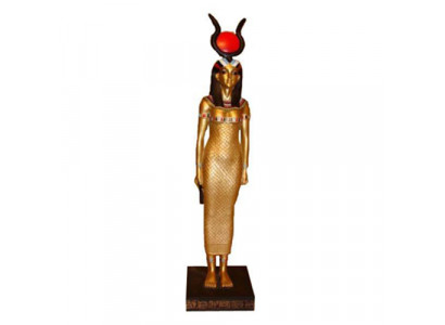 Sculpture Égypte Déesse Isis Figurine Statue Figures Statues Style Antique 33cm Neuf